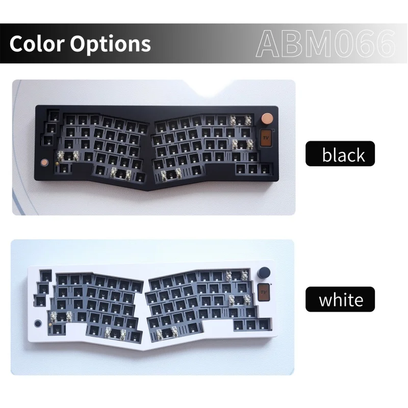 

Abm066 Keys 3 Mode Alice Mechanical Keyboard Rgb Light Ergonomics Gasket Hot Swappable Bluetooth 2.4g Via Custom Kit With Kno