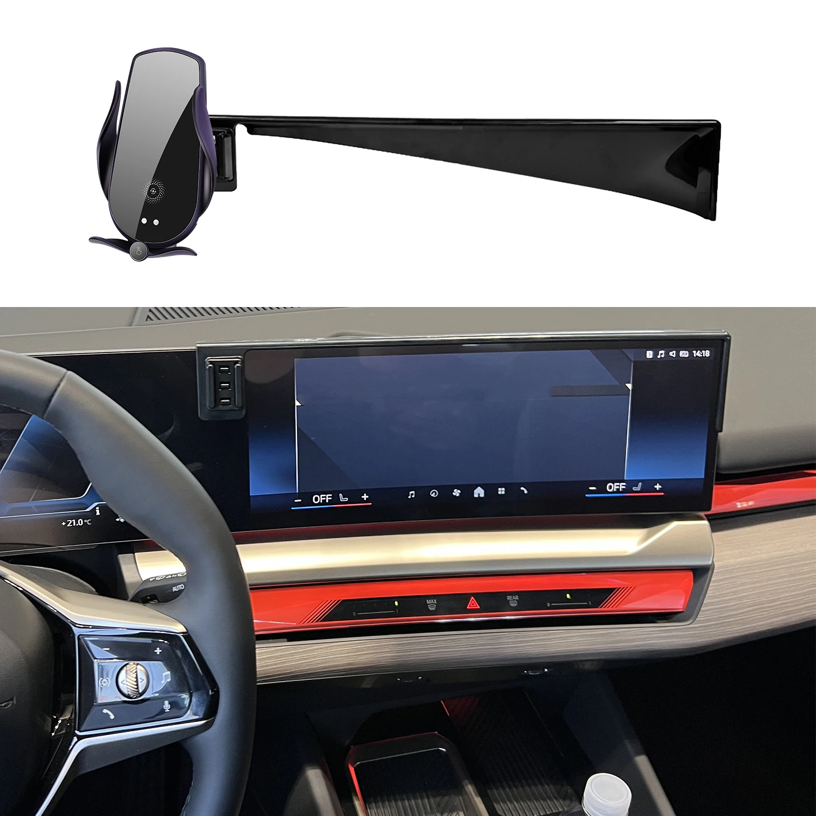 

for BMW IX 2020-2026 XM Phone Holder Screen Fixed Navigation Bracket Base Wireless Accessories