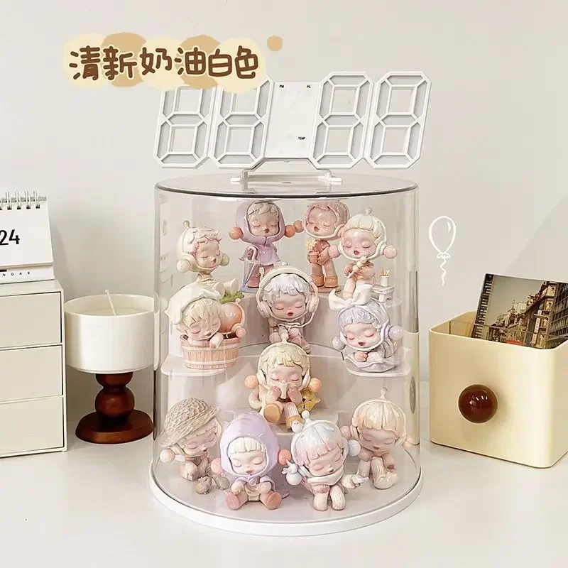 

Ladder Dolls Display Box Figure Toys Storage Box Transparent Acrylic Blind Box Cabinet Perfume Rack Dust-proof Lid Storage Box
