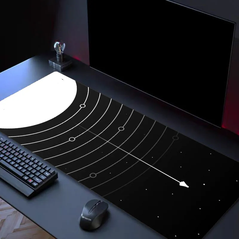 Mouse Pad Gamer Black Line Texture HD New XXL Keyboard Pad Mouse Pad Mouse Pad Black Texture Laptop Rug Anti-Slip Soft Desk Pad