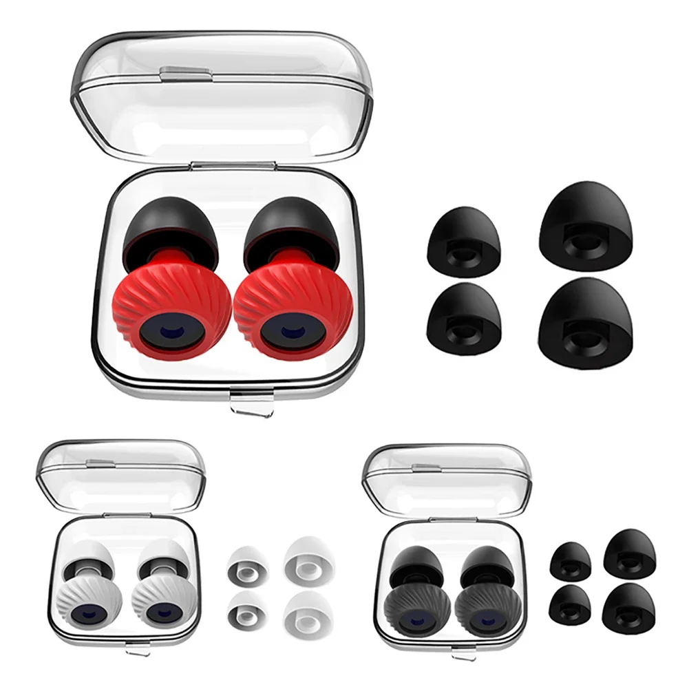 1 Pair Reusable Noise Cancelling Earplugs Hearing Protection Waterproof Ear plugs For Concerts Musician Motorcycles