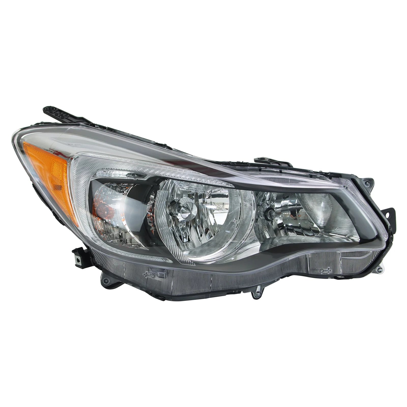 

1*Right Car Headlight Assembly for 2012-2013 Subaru Impreza Chrome/Black Housing