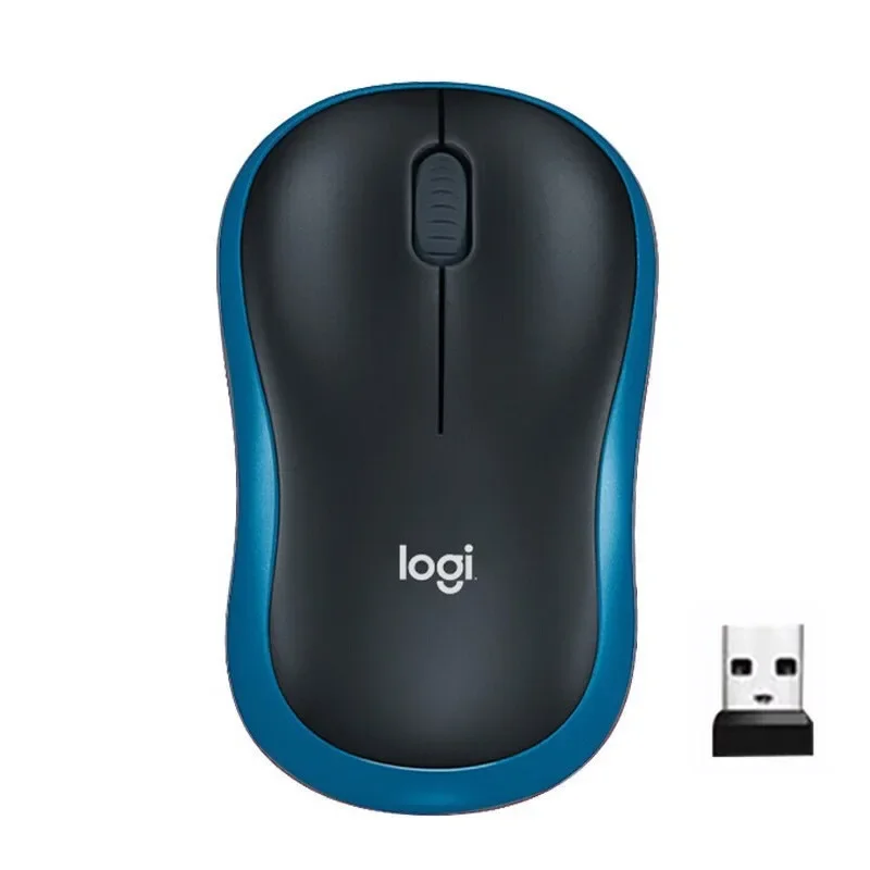 Logitech M185 Wireless Mouse Silent Click 2.4G USB 1000DPI Long Battery Life Compact for PC Laptop Office Gaming Mouse