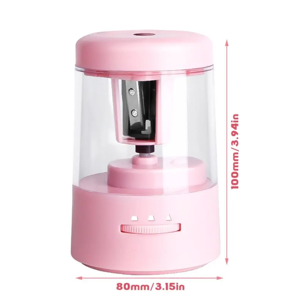 Three Gear Adjustable Electric Pencil Sharpener USB&Battery Dual Power Supply Automatic Pencil Sharpener Pencil Sharpening Tool