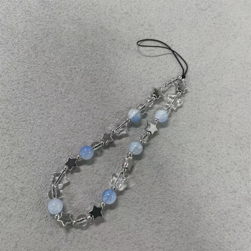 

1 шт., подвесной орнамент, подвесная веревка, сделай сам, цепочка для мобильного телефона, подвеска из бисера, камера, CCD, звездный короткий чехол для телефона, аксессуар