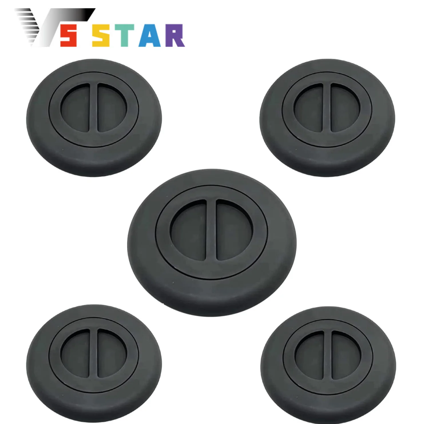 68225506AA 5個入り ホイール グースネック ベッド プラグ カバー キット 2014-2019年式 ラム 2500 3500 ピックアップトラック用 ブラック