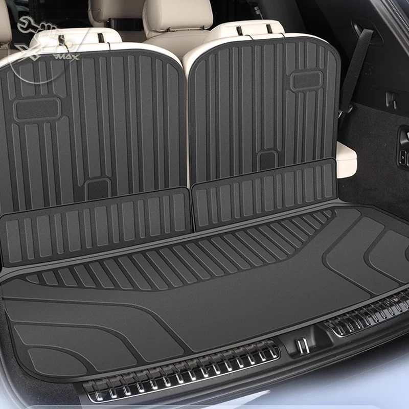 For Huawei AITO M9 2024 TPE Custom Fit Car Trunk Mat All Season Black Cargo Mat 3D Shaped Laser Measured Trunk Liners