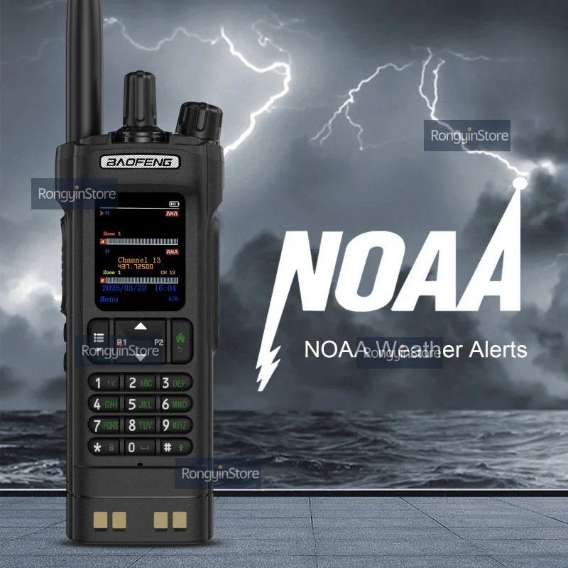 Baofeng Dm-32 DM32 Walkie Talkie DMR Радио GPS APRS Text Sms Aes256 10 Вт Dual Time Slot Tier 1+2 Зеленый/Черный Ham Radio дальнего действия