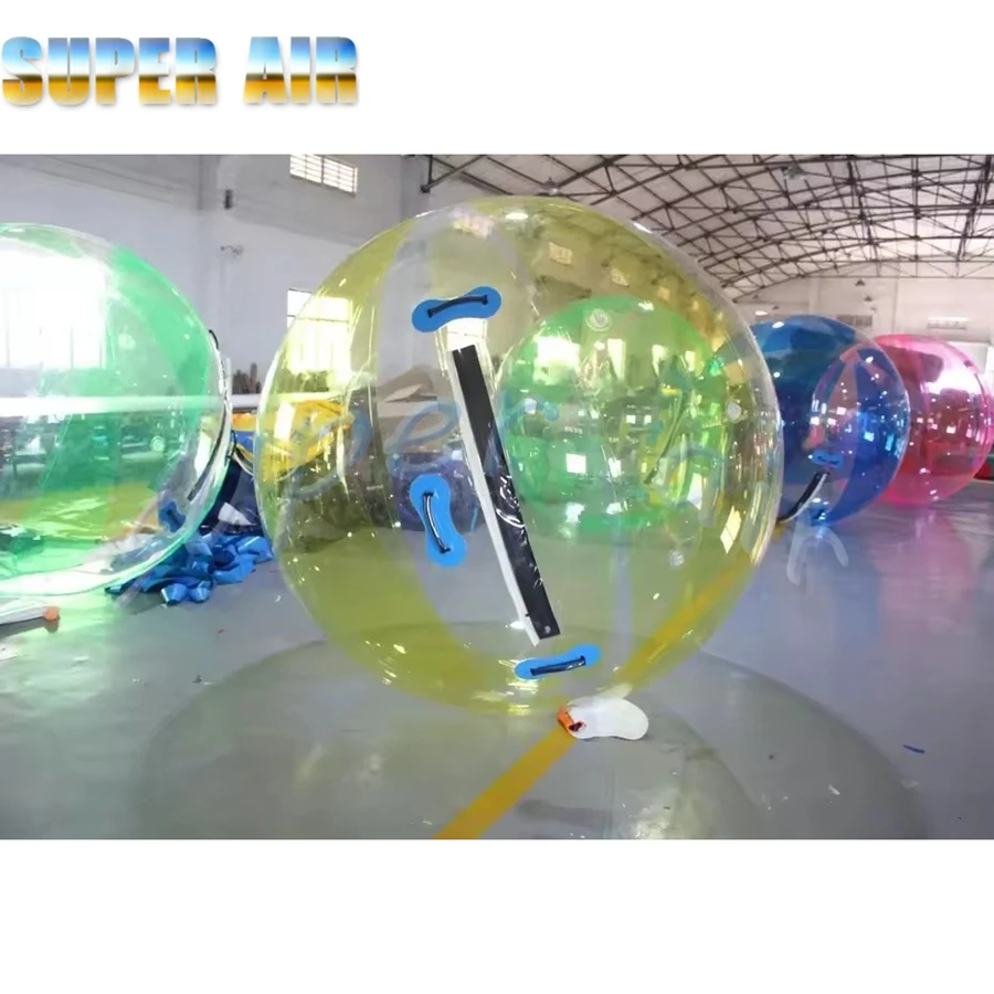 Alta qualidade 2m de diâmetro transparente inflável água andando bola água pastel rolo balão zorb bola para venda