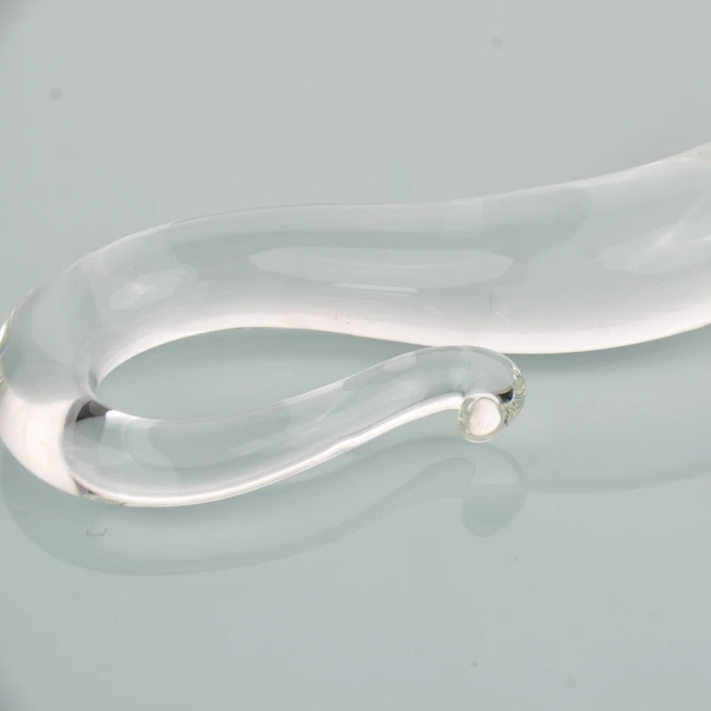 Factory Made 2 Size Mini Cheap New Hot Sale Cute Snake Model Transparent Masturbation Glass Penis Dildo Sex Toy for Adult Market