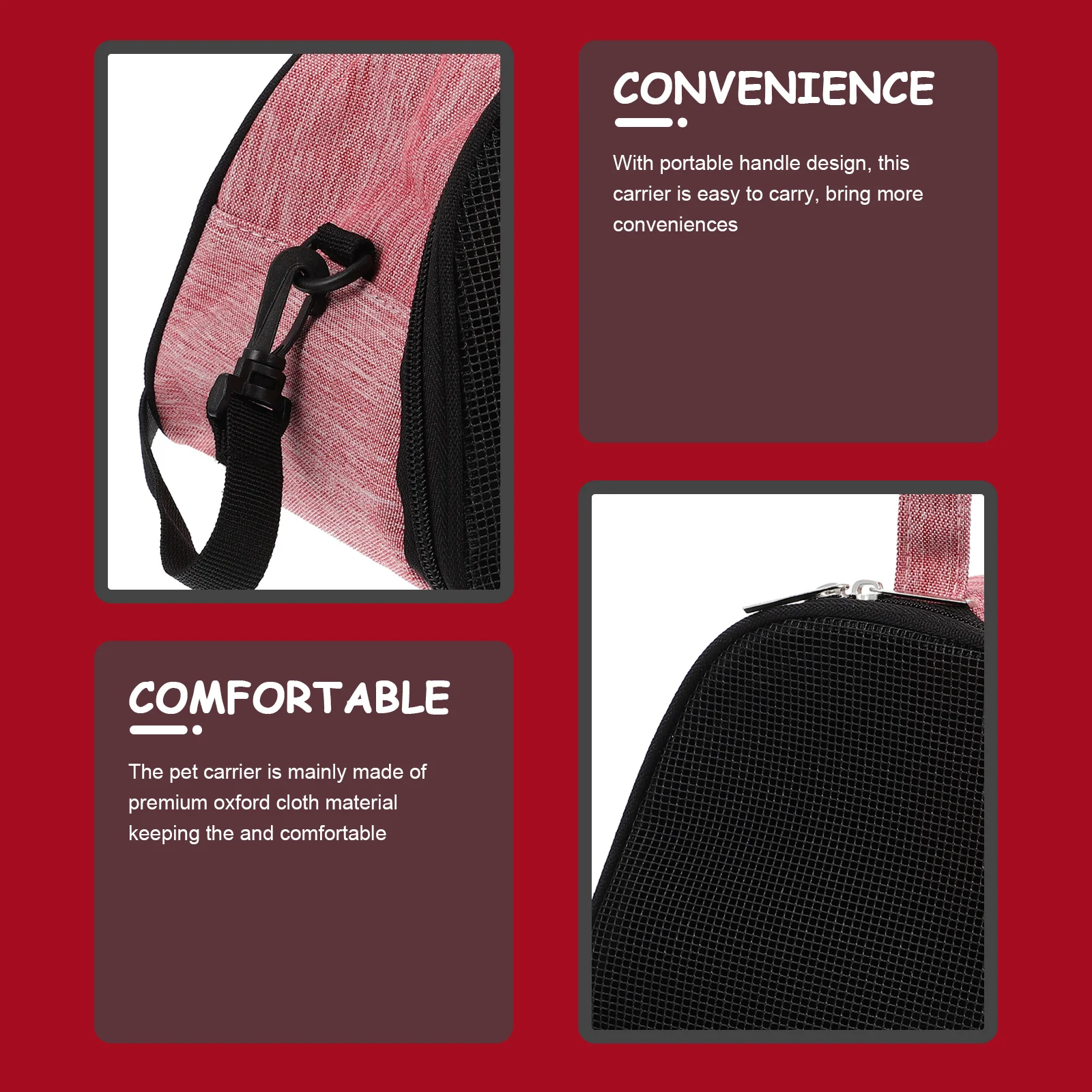 

Hamster Carrier Bag Breathable Portable Pet Travel Carrier Suitable Rat Small Animal Outdoor Tote Guinea Pig Accessories