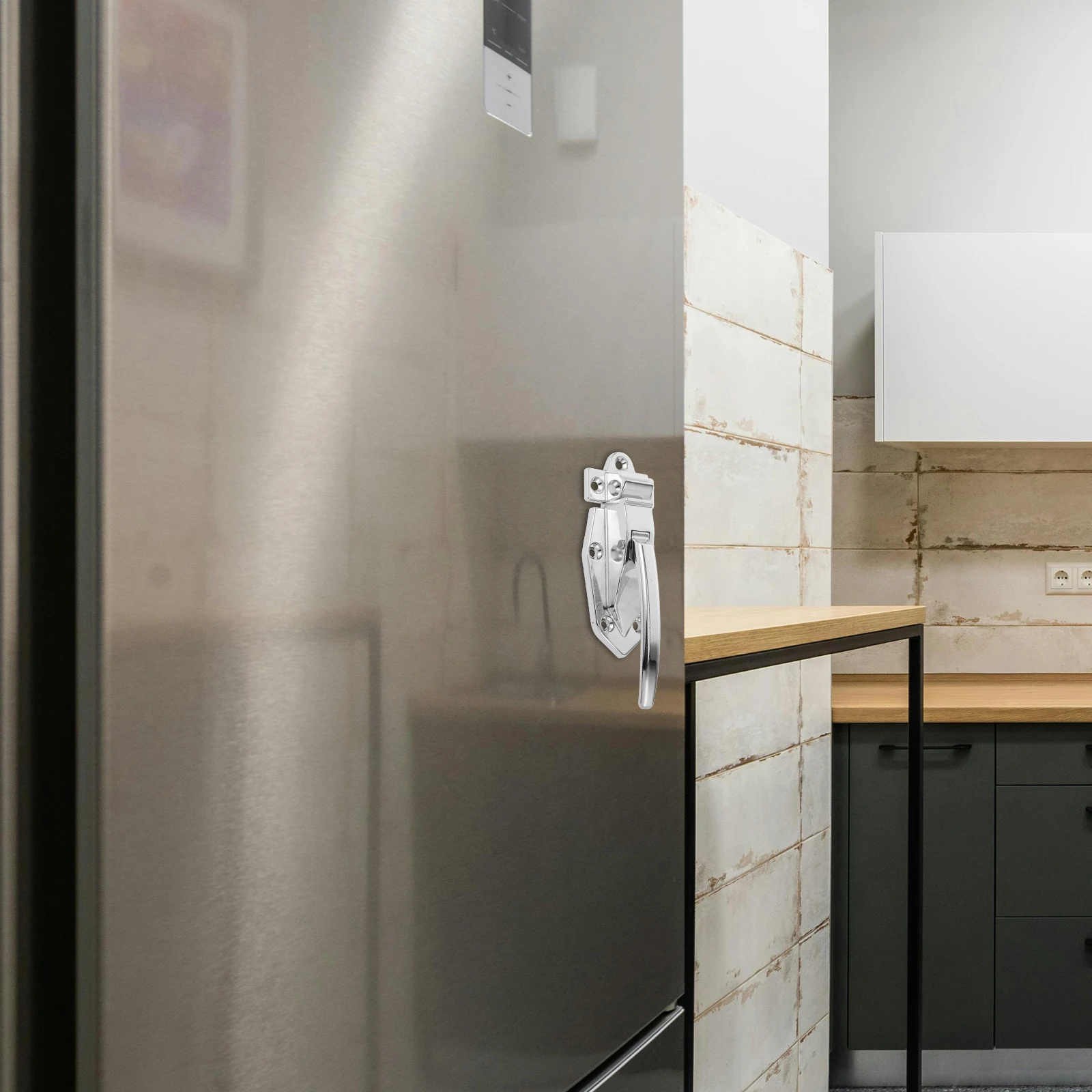 

1Set Heavy Duty Zinc Alloy Oven Door Handle Freezer Cooler Steam Cabinet Replacement Latch Steam Cabinet Door Handle