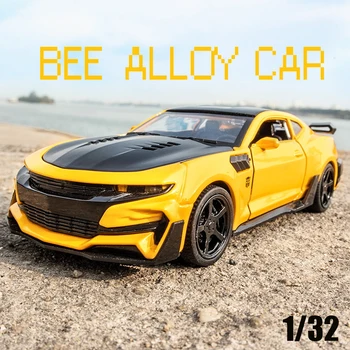 1:32 จําลอง BEE Alloy Racing กีฬารถ Diecast & Toy Vehicles โลหะตกแต่งแสงเสียงคอลเลกชันของเล่นเด็กของขวัญ