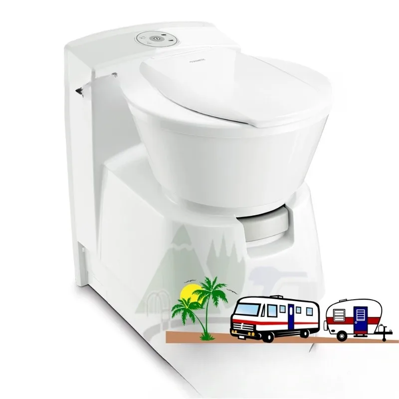 

RV toilet electronically controlled pumping rotating toilet RV personalized modification