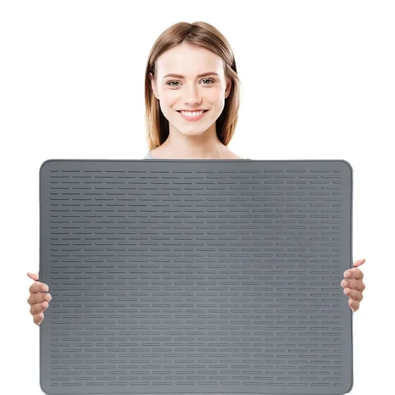 Large Silicone Stove Mat Kitchen Drain Top Cover Multifunctional Induction Stove Protective Mat