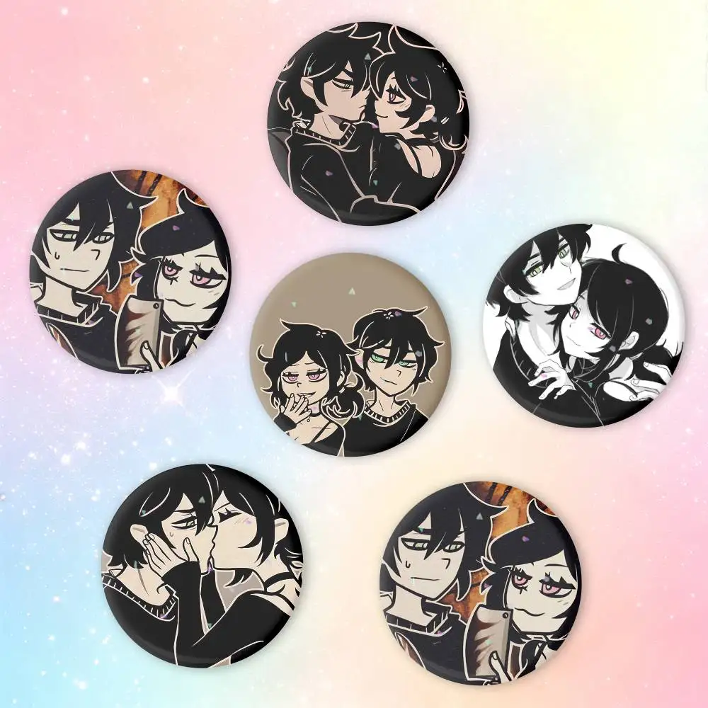 Game the Coffin Of Andy and Leyley Brooches Cartoon Badge Pins Backpack Hat Accessories Friend Gift
