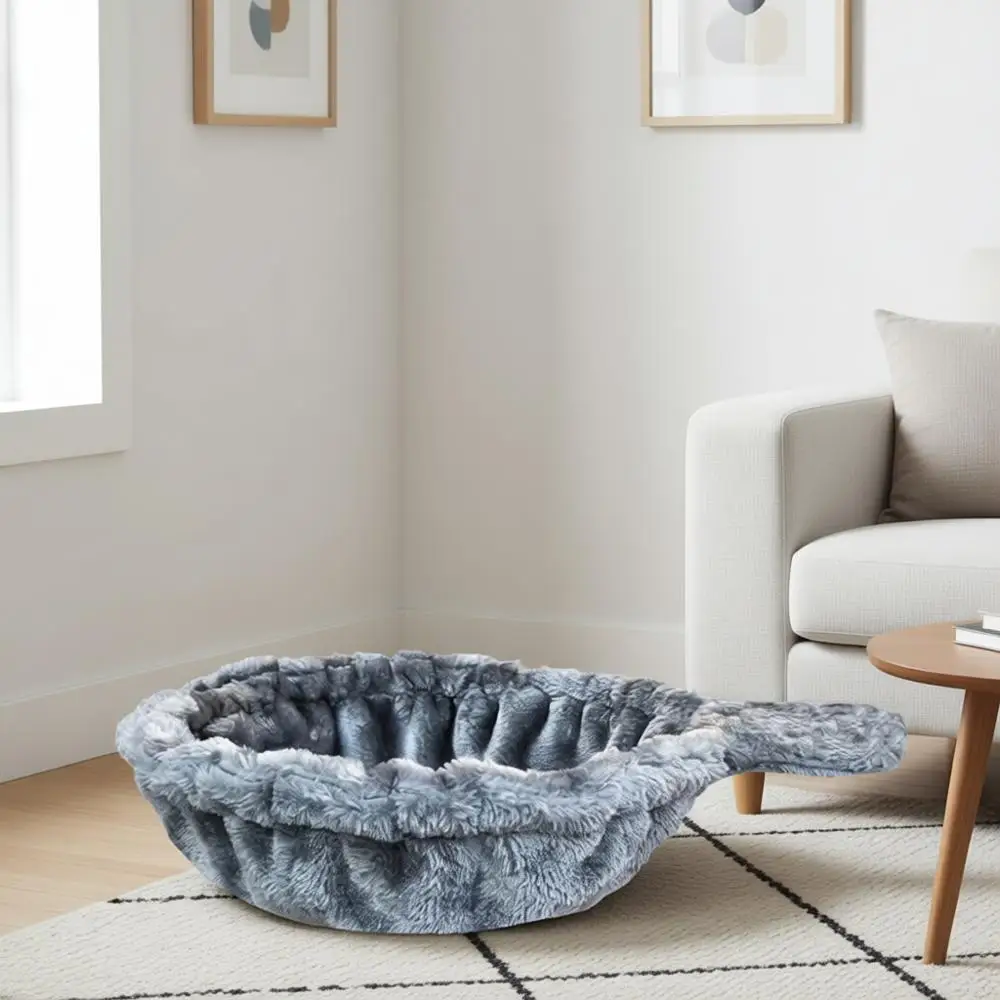 

14.6 Large Grey Cat Tree Tower Replacement Basket Lounger Hammock Bed, 5pcs Hanging Pom-pom Toys with Elastic Strings, Cat Tree