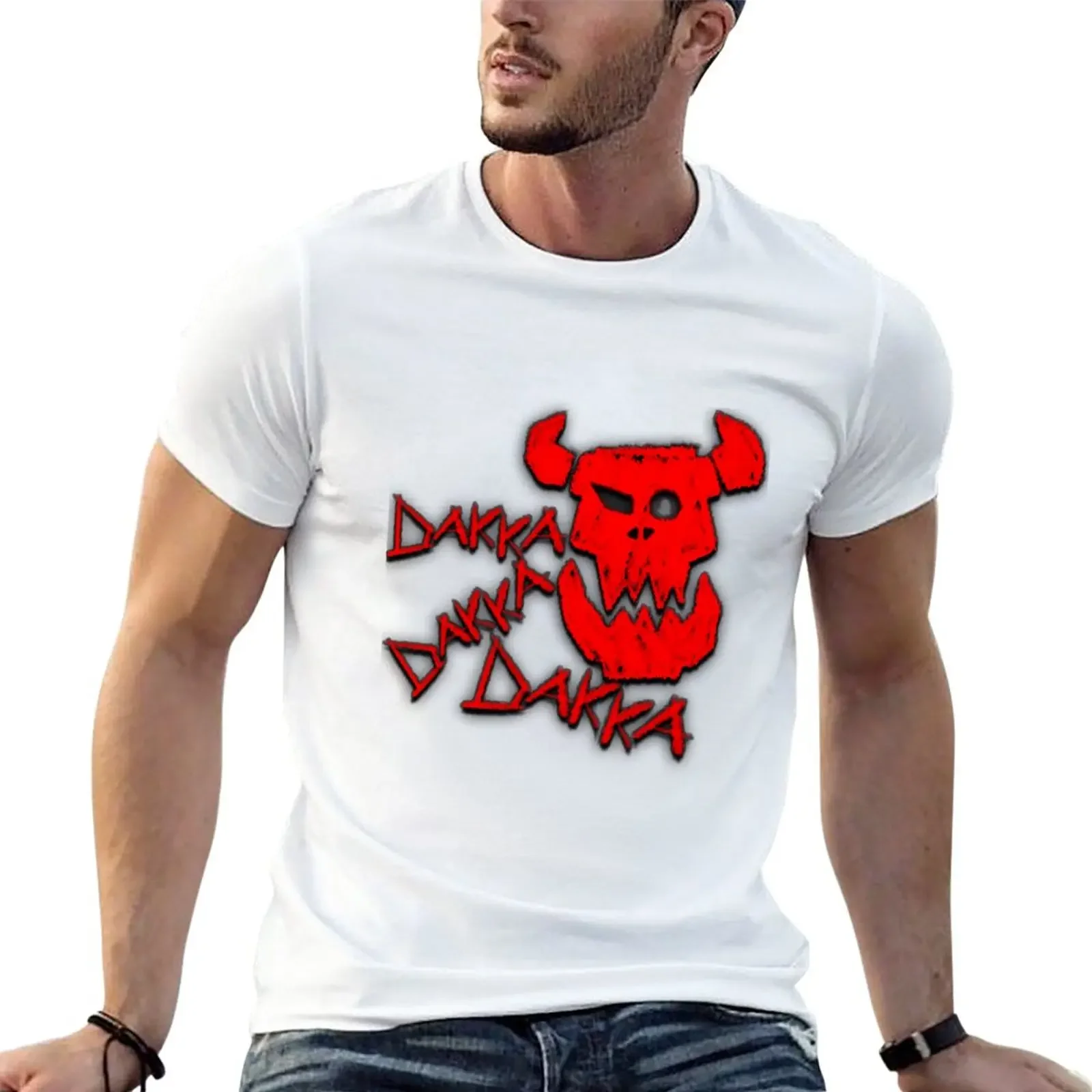 Red Dakka T-Shirt Blouse tops new edition men graphic t shirts