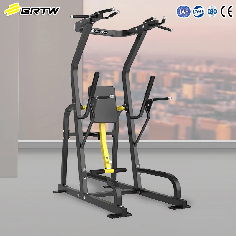 Commercial Gym Machine Station Heavy Duty Multi-Functional Adjustable Chin up Dip Machine for Abdominal Arms Chest Workout