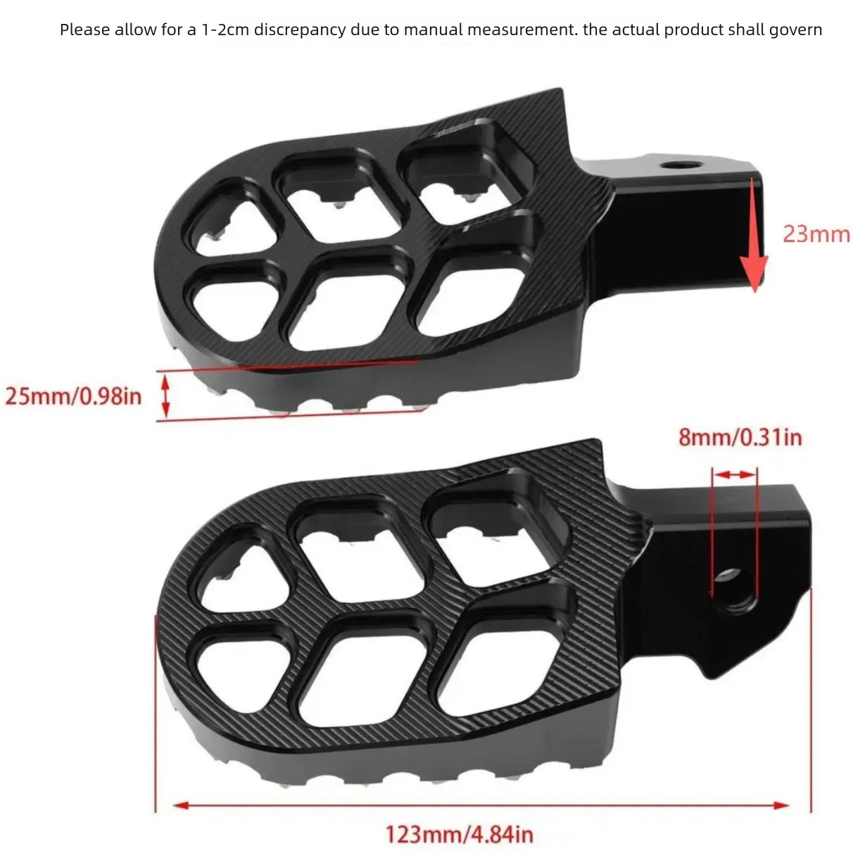 Universal CNC Motorcycle Colorful Footpeg Footrest Foot Pegs For Sur-Ron Surron SurRon Light Bee S X Electric Off-Road Bike image 2