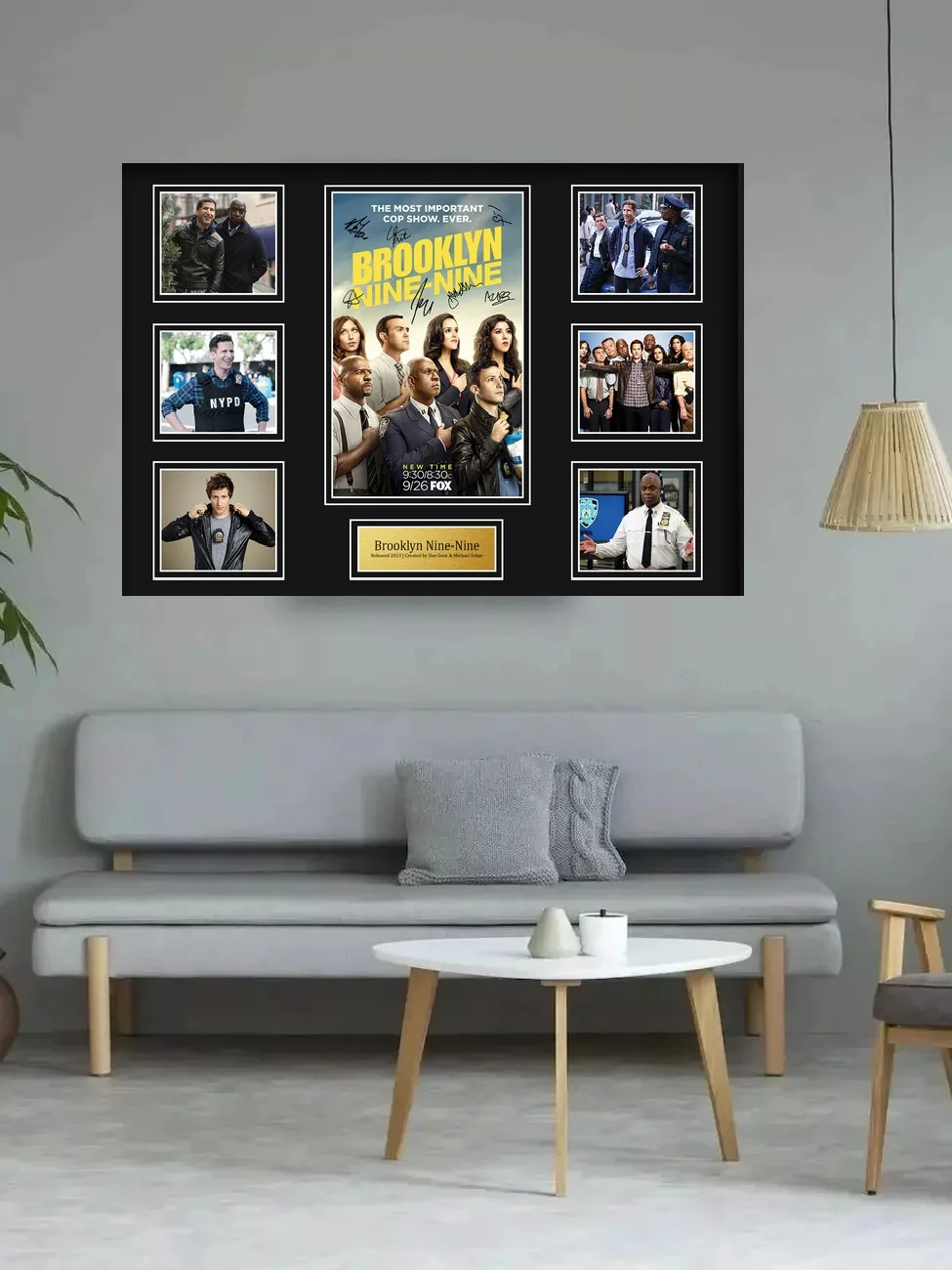 Brooklyn Nine-Nine Movie Autographed Signed, Print Art Canvas Poster, For Living Room Decoration, Home Wall Decor Picture