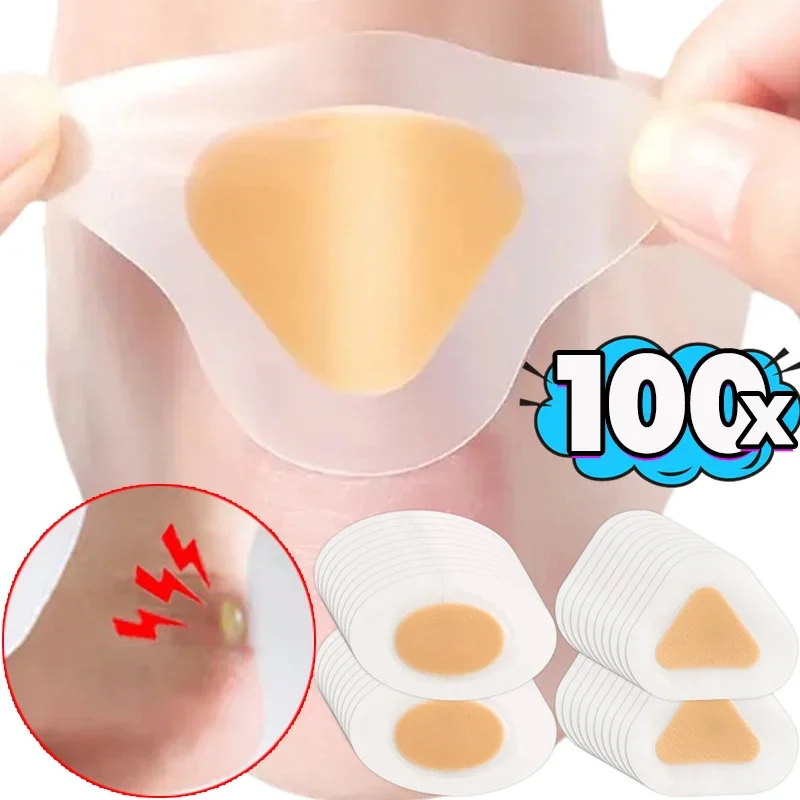 10/100pcs Silicone Gel Shoes Stickers Pain Relief Patch Liner High Heel Sticker Feet Care Adhesive Hydrocolloid Pads Cushions