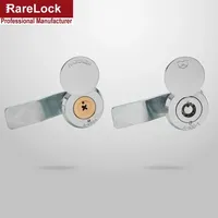 Cabinet Cam Lock with Cap 2 Tubular Cross Keys for Outside Box Door Mailbox Industrial Hardware Rarelock LK1002 G
