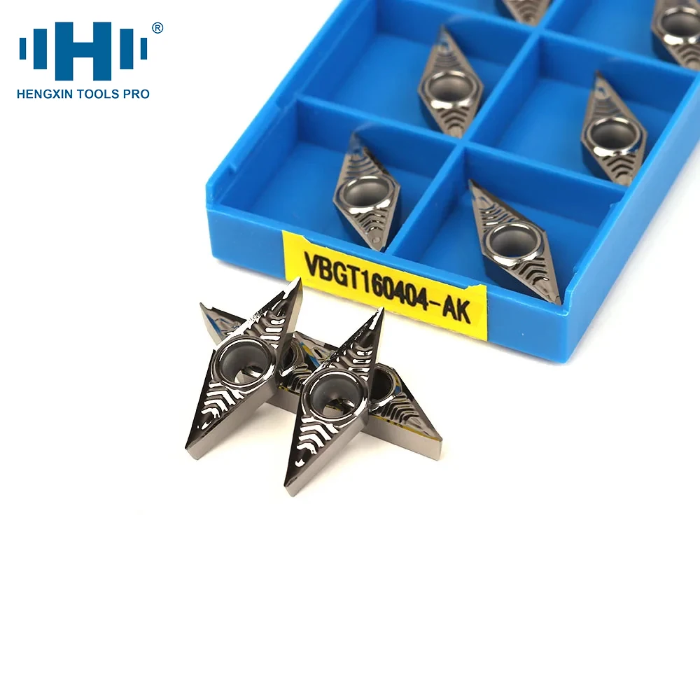 HENGXIN VBGT Carbide Insert for Aluminum 110302 160402 VBGT160408 AL H01 Blade Lathe Parts VBGT CNC Cutter Tools