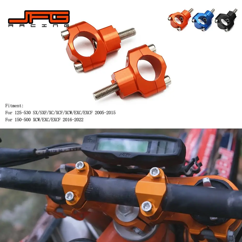 

Motorcycle CNC 1 1/8" 28MM Handlebar Risers Bar Mount Clamp For KTM SX SXF EXC EXCF XC XCW XCF 125 250 300 350 400 450 530