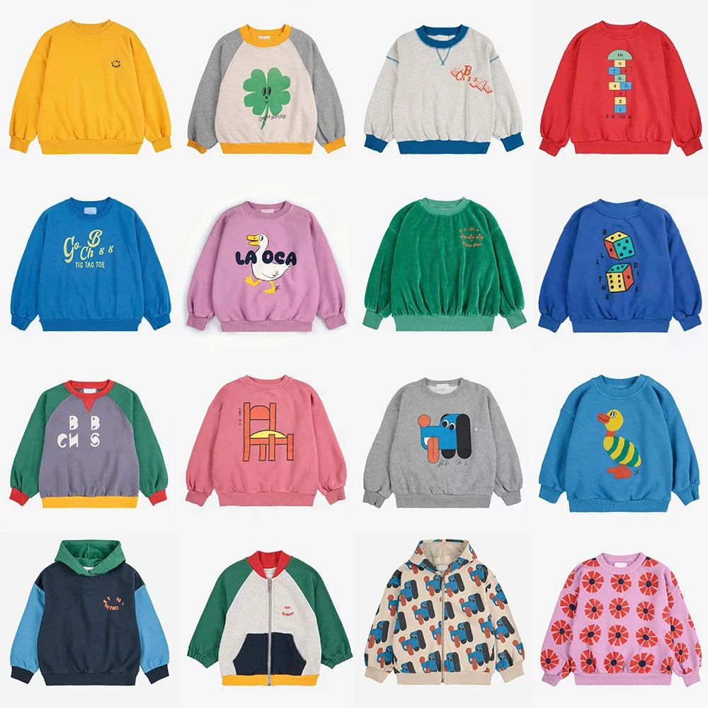 

Kids Girls Sweatshirts New 2025 BC Autumn Winter Children Boys Sweaters Casual Print Pullover Hoodie For Boy Outwear Clothes