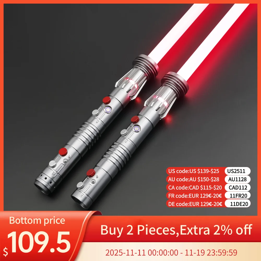 TXQSABER Special Edition Darth maul Heavy Dueling Lightsaber Bluetooth Color Black Friday Blaster Cosplay Laser Sword Toys