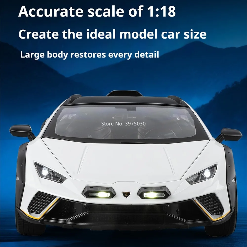 1:18 Lambor Huracan Sterrato ONE juguetes coches de aleación modelos puertas abiertas coche deportivo en miniatura volante vehículos para niños regalos