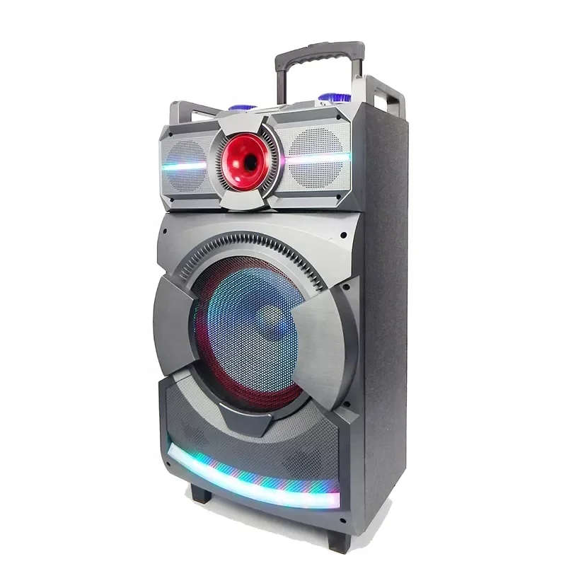 

TS1268 12Inch Speakers Retro Boombox Caixa De Som Powered Subwoofer Portable Outdoor Karaoke Speaker With Mic and Blue Tooth