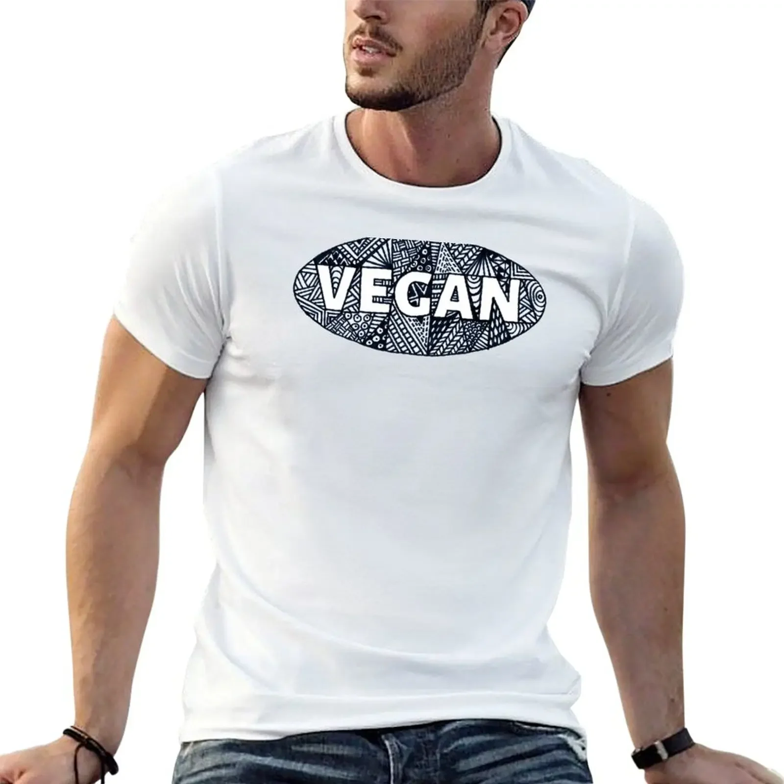 VEGAN - Hand Lettered Doodle Design T-Shirt customs design your own plus sizes boys animal print mens shirts graphic tee