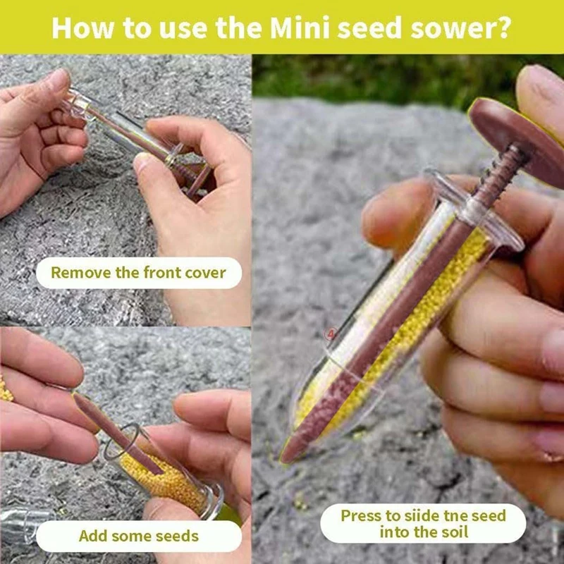 Mini Seed Spreader Kit Mini Seed Spreader Set Seed Sower Spreader Handheld For Tiny Seeds