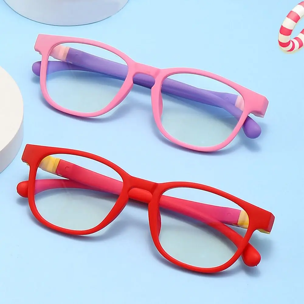 Fashion Kids Glasses Ultra Light Frame Anti-blue Light Comfortable Eyeglasses Children Boys Girls Removable Online Classes