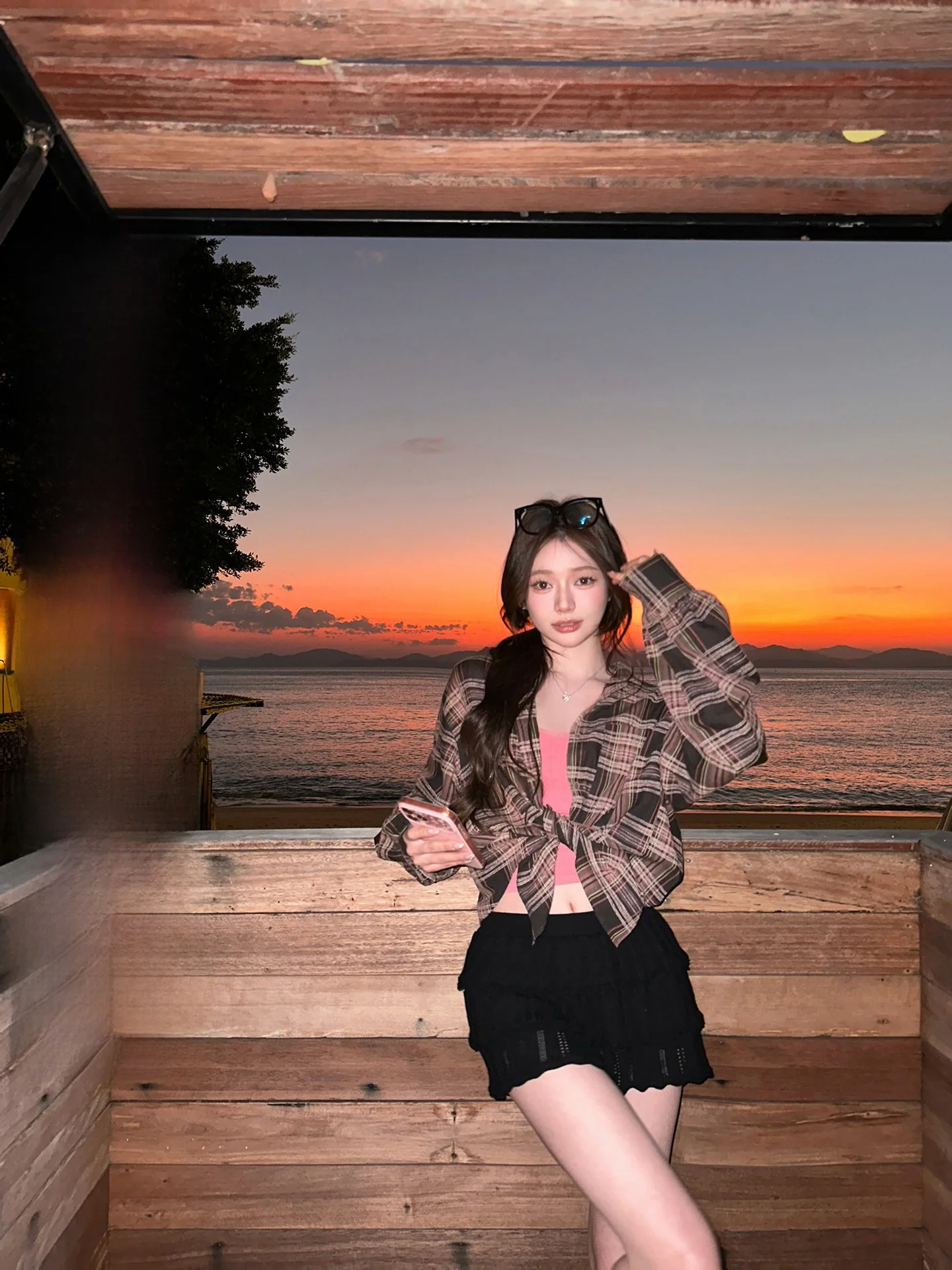 

Chen Jin Early Spring 25 Винтажная американская клетчатая рубашка в стиле ретро, фиолетовая, для многослойного ношения, женская, свободного кроя, с длинными рукавами