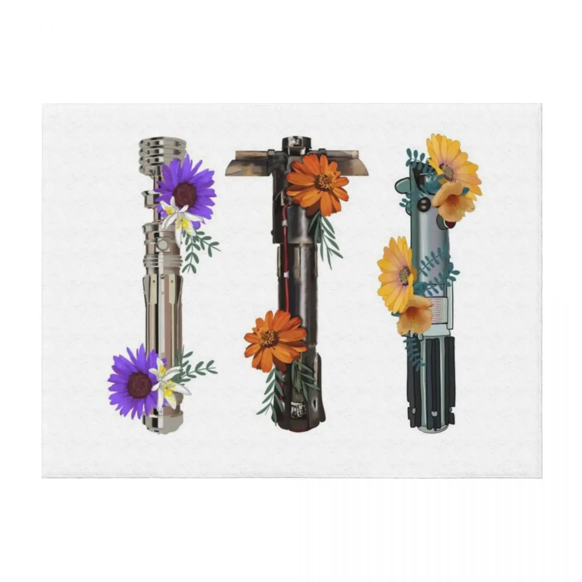 

Lightsaber flower collection Throw Blanket Beach Soft Plaid Bed Fashionable Comforter Blankets