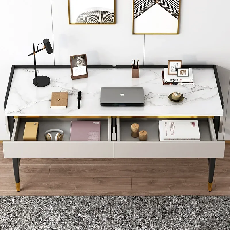 Computer Writing Office Desk Modern Book Desk Desktop Tables With Drawer Study Workstation Escritorio Oficina Furniture New