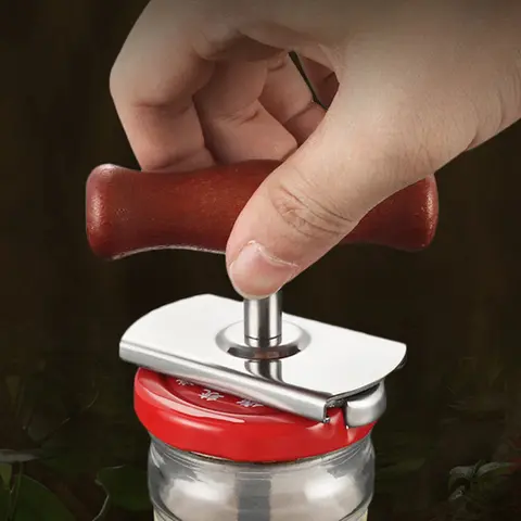 Can Opener Screwing Cap Opener Adjustable Jar Lid Opener Multifunctional Bottle Opener Helper Stainless Steel for Home Kitchen