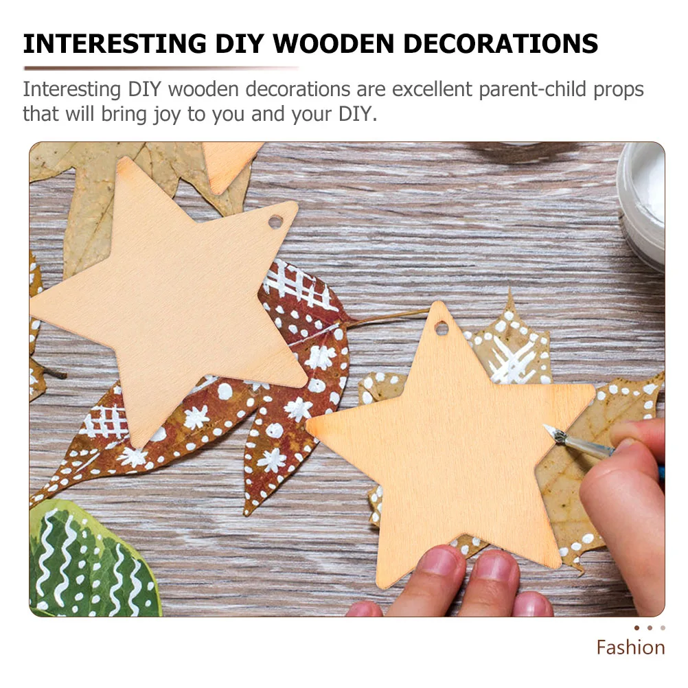 

100Sets Geometric DIY Wood Chips Unfinished Graffiti Slices Shaped Pendants for Props and Creative Activities