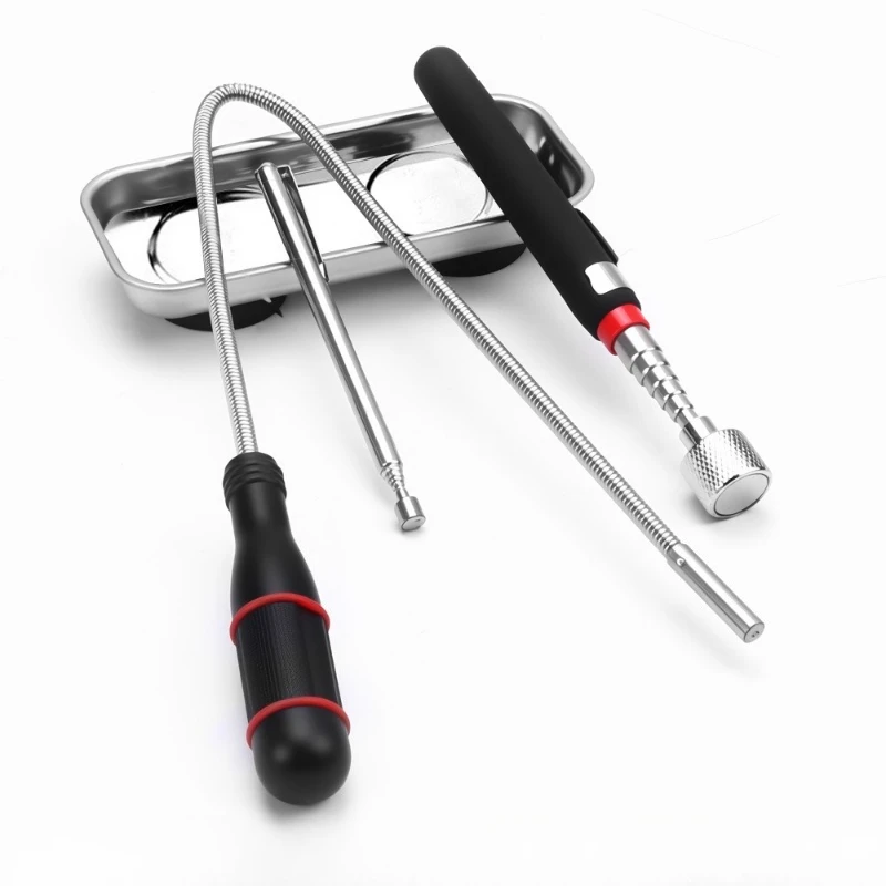Telescopic Magnetic Magnet Pen Pickup Tool Extendable Pen Style Pickup Rod for Car Repairing Machinery Maintenance  Car Tools