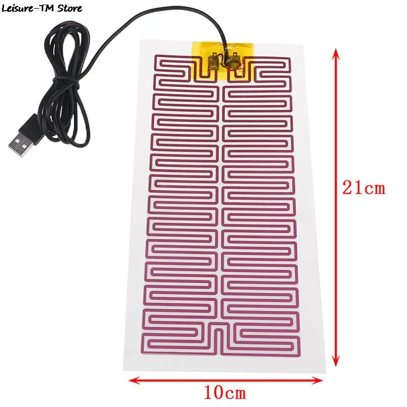 1X USB 5V 10CM*21CM Heating Heater Winter Warm Plate For Waist Shoes Pad