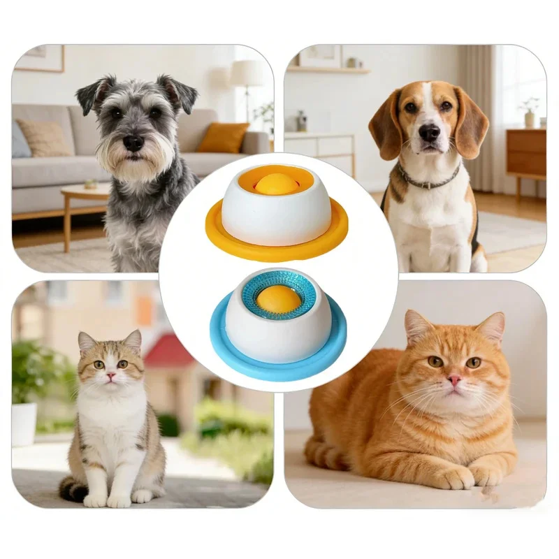 New Dog Cat Lick Mat Yogurt Plate Slow Food Feeder for Puppy Kitten