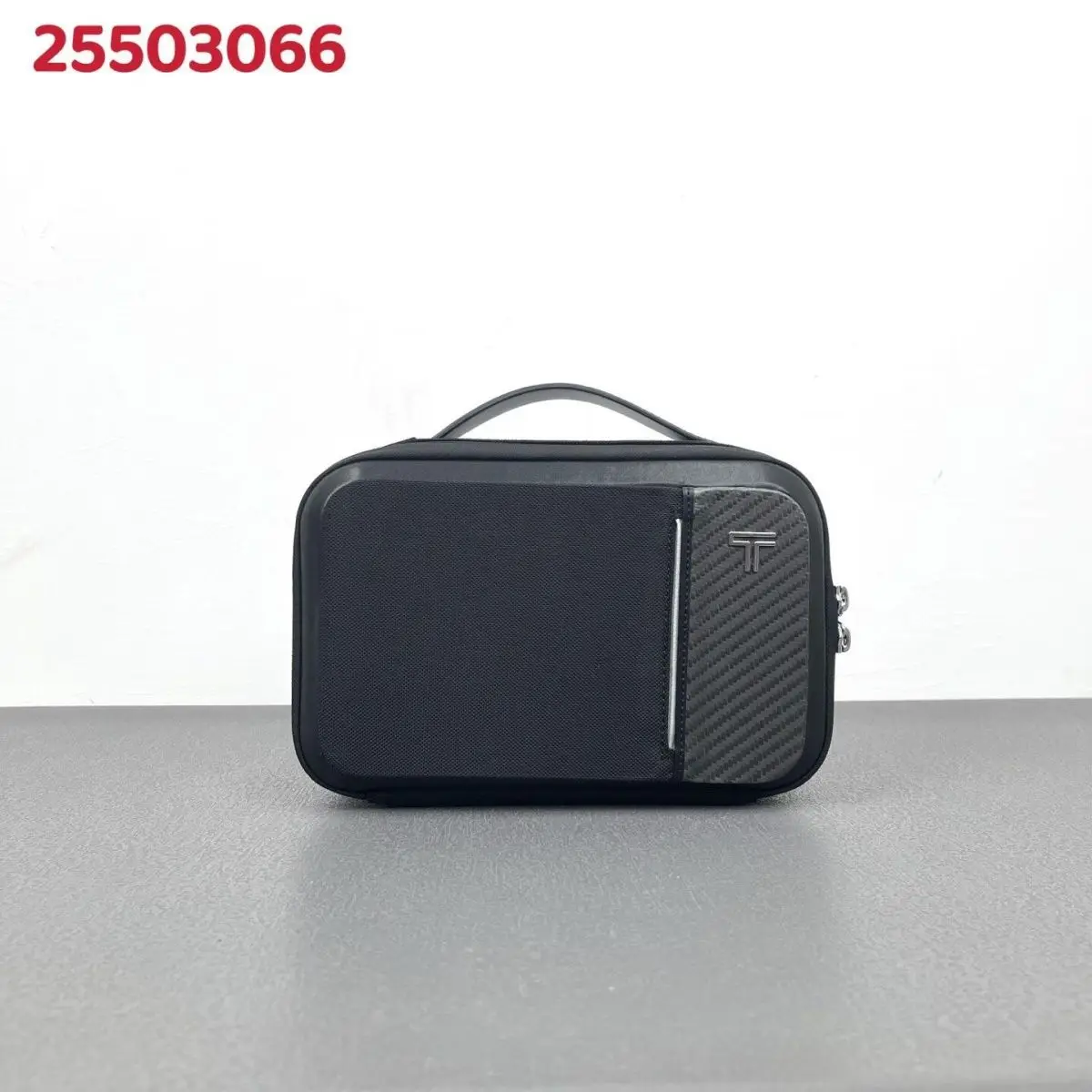 Men's Travel Organizer Bag Black Ballistic Nylon Lightweight Multi-compartment Shoulder Pouch Daily Commuting Business Trip