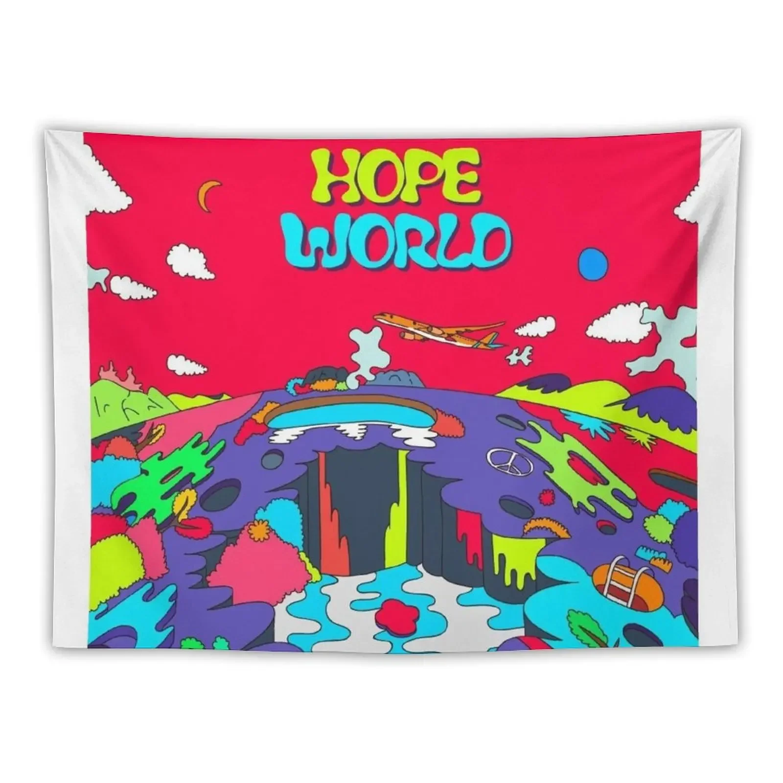 HOPE WORLD- JHOPE Tapestry Wall Decorations Art Mural Bedroom Decor Aesthetic Tapestry