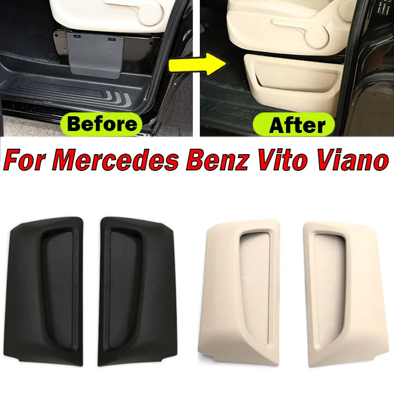 For Mercedes Benz Vito Viano Car Seat Gap Side Storage Box Left Right Water Cup Holder Seat Gap Filler Interior Accessories Auto