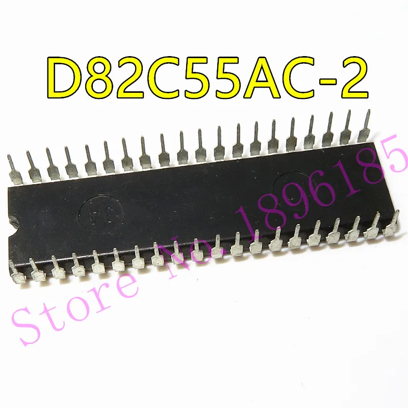 1pcs/lot D82C55AC-2 DIP-40 In Stock PROGRAMMABLE PERIPHERAL INTERFACE