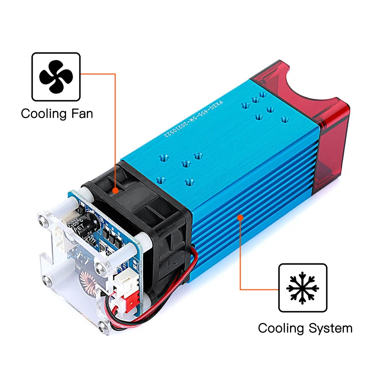 COMGROW-Kit de módulo de grabador láser, potencia óptica de 5W, para impresoras 3D de la serie Ender y enrutador de madera de grabado CNC, 40W