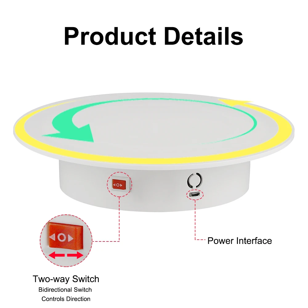 NT200GL Fixed-Speed Electric Turntable,Rotating Display Stand,Motorized Spinner Turntable Or Electric Rotary Table